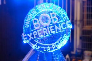 Sculpture de glace éclairée - Bob Expérience à La Plagne