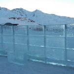 Sculpture mur de glace